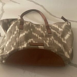 Stylish Tan and Cream Women's Bag